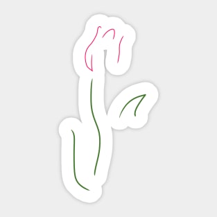 Floral Scribble Sticker